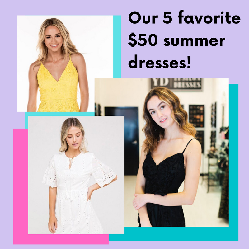Our 5 Favorite $50 Dresses