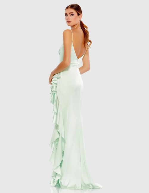 Introducing Carty, the perfect dress for any prom event! With its simple yet sleek satin design and high slit, you'll be sure to turn heads and make a statement. Get ready to dance the night away and feel confident with Carty.

Mac Duggal&nbsp;67815