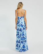 This dress features printed charmeuse fabric, a V-neckline, spaghetti straps and a low back. Style this dress to make it your own at your next prom or formal event.

Mac Duggal 68336