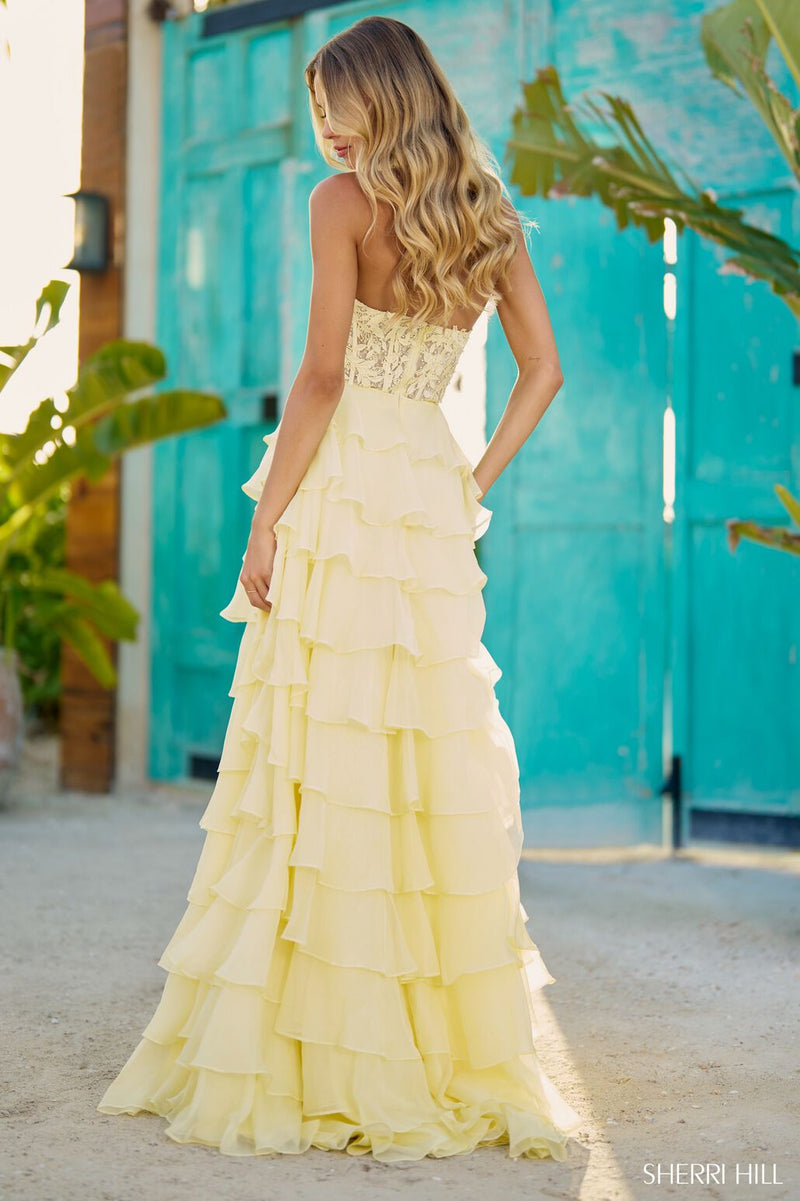 Sherri hill yellow gown deals