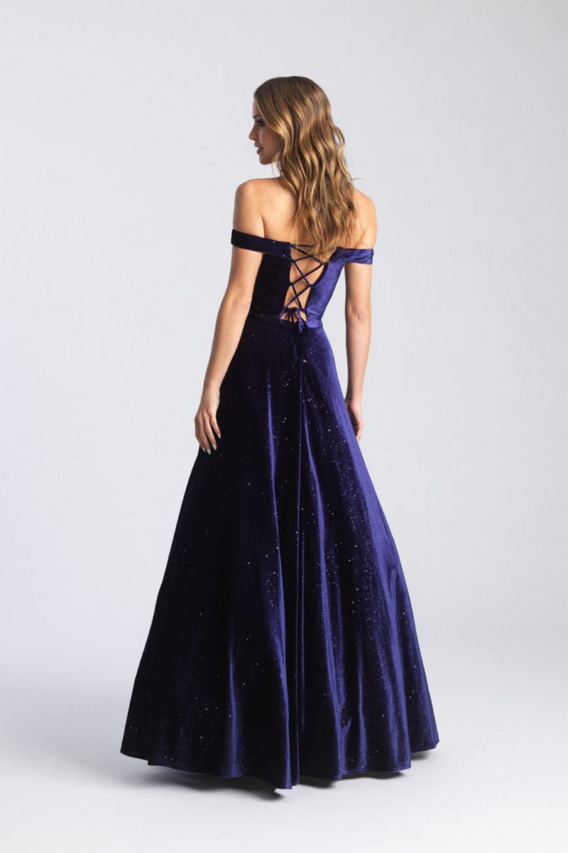 Crushed velvet 2025 formal dress