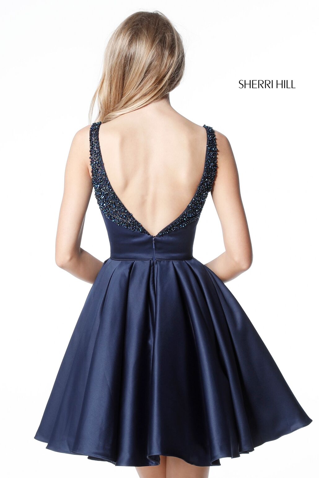 sherri hill short navy dress Sherri Hill 55663 Dress