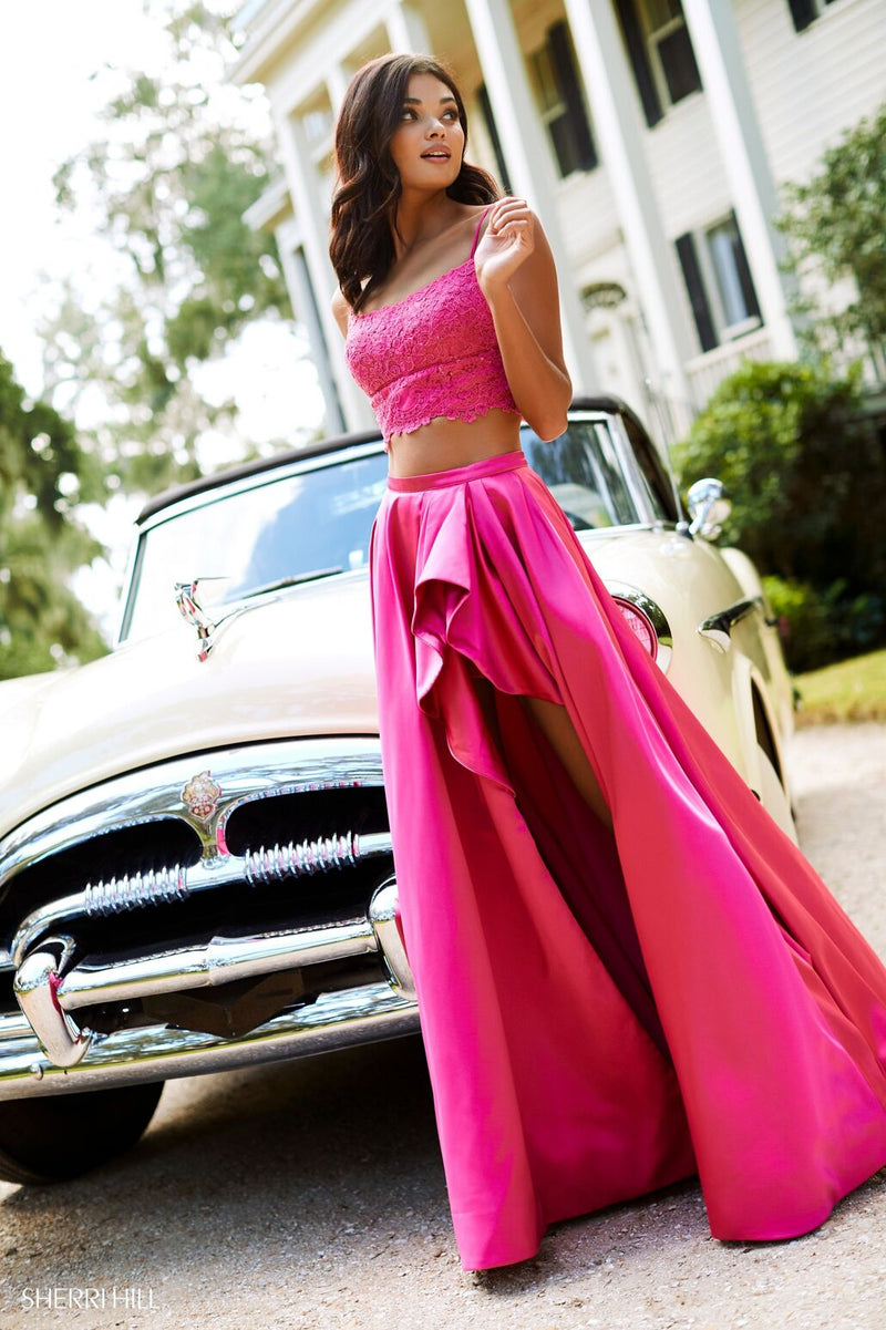 sherri hill pink two piece dress Sherri Hill 53771